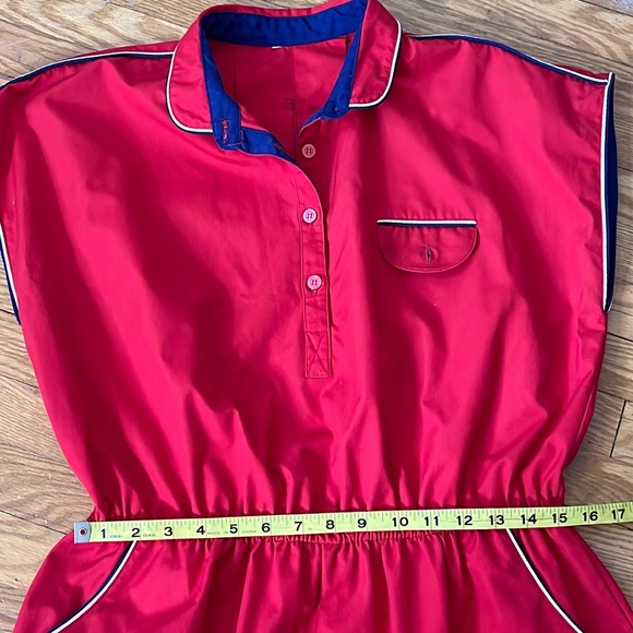 Vintage 70s Nautical Style Day Dress - Picture 15 of 16